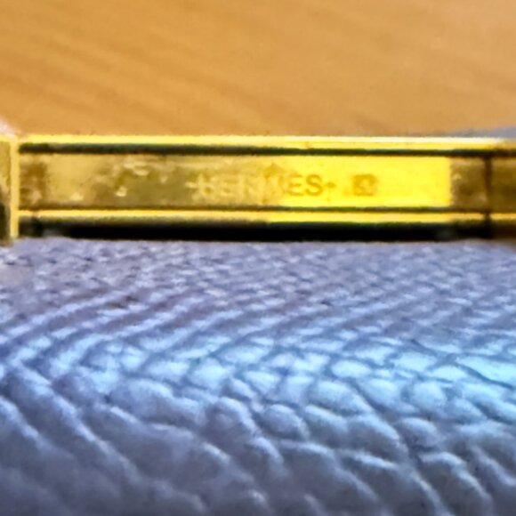 $4995 Authentic HERMES Constance Made in FRANCE Women's Navy Blue Epsom Wallet - Picture 13 of 13